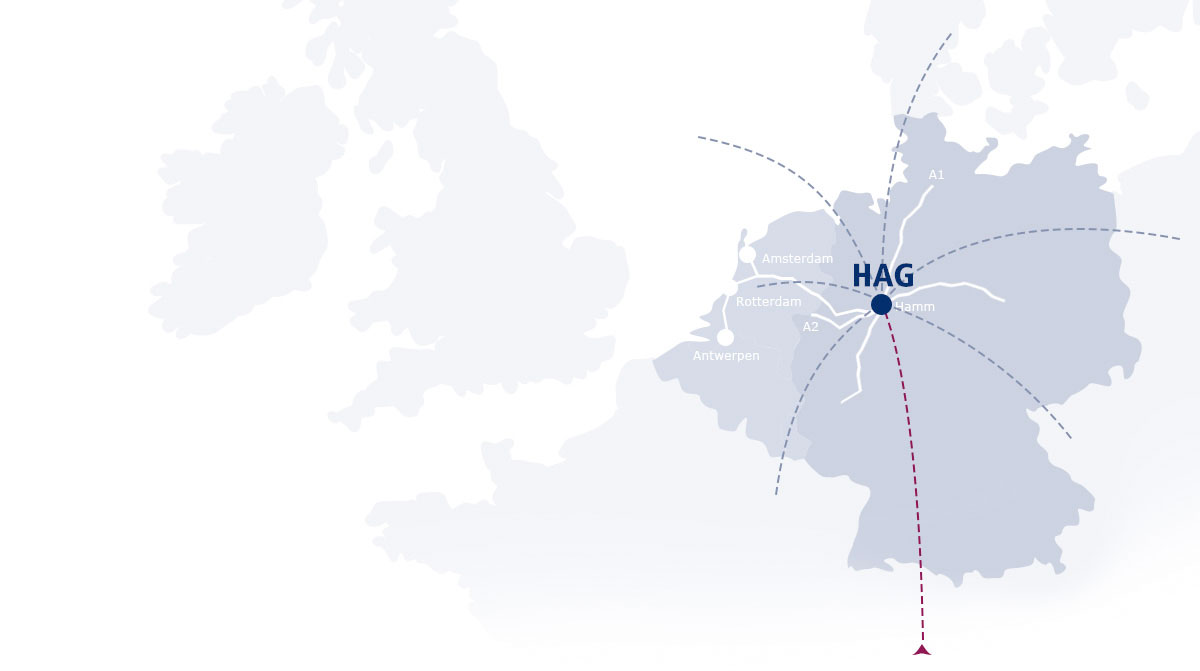 HAG Hamm Transport Routes